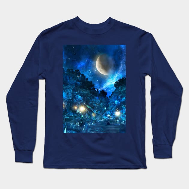 Macalania night Long Sleeve T-Shirt by mcashe_art